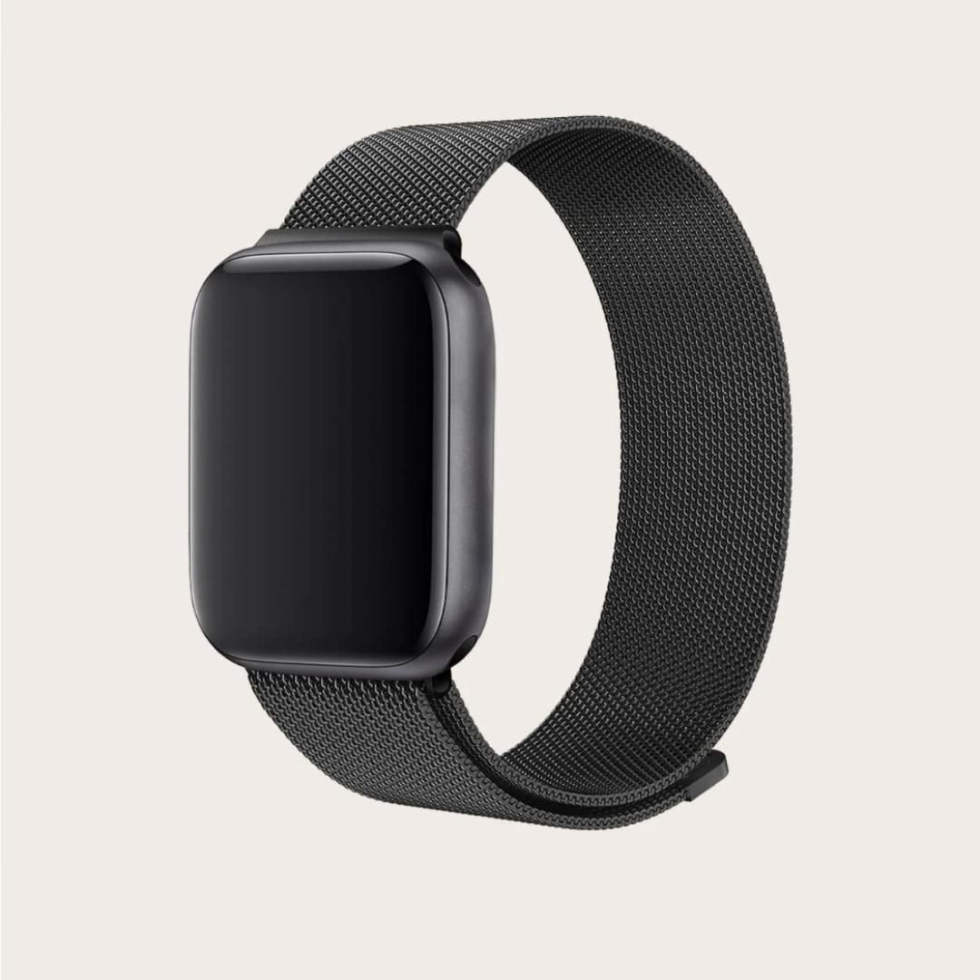 Apple Watch ミラネーゼループバンド ブラック 41mm対応 - 時計