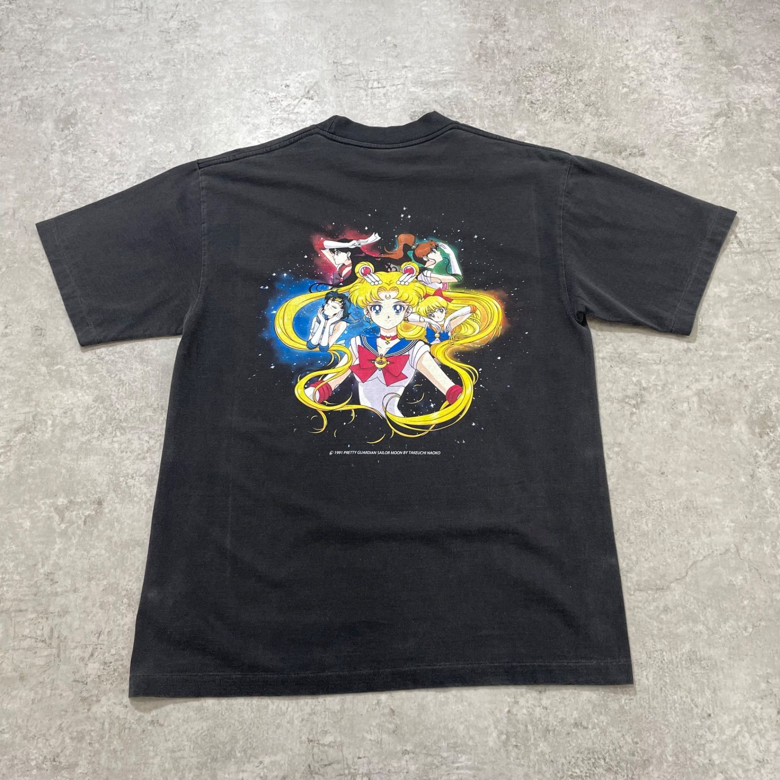 セーラームーン ファンブートTシャツ アニメ ブラック L-XL相当 セーラームーン ファンブートTシャツ アニメ ブラック L-XL相当