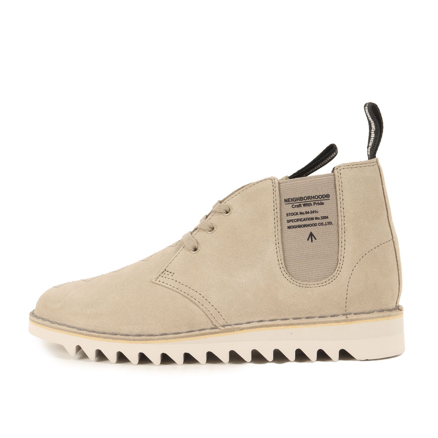 NEIGHBORHOOD ネイバーフッド サイズ 41 1|2 26.5cm | 24SS Clarks シャークソール デザートブーツ Desert NBHD | ベージュ | シューズ 靴 | コラボ 別注 メンズ