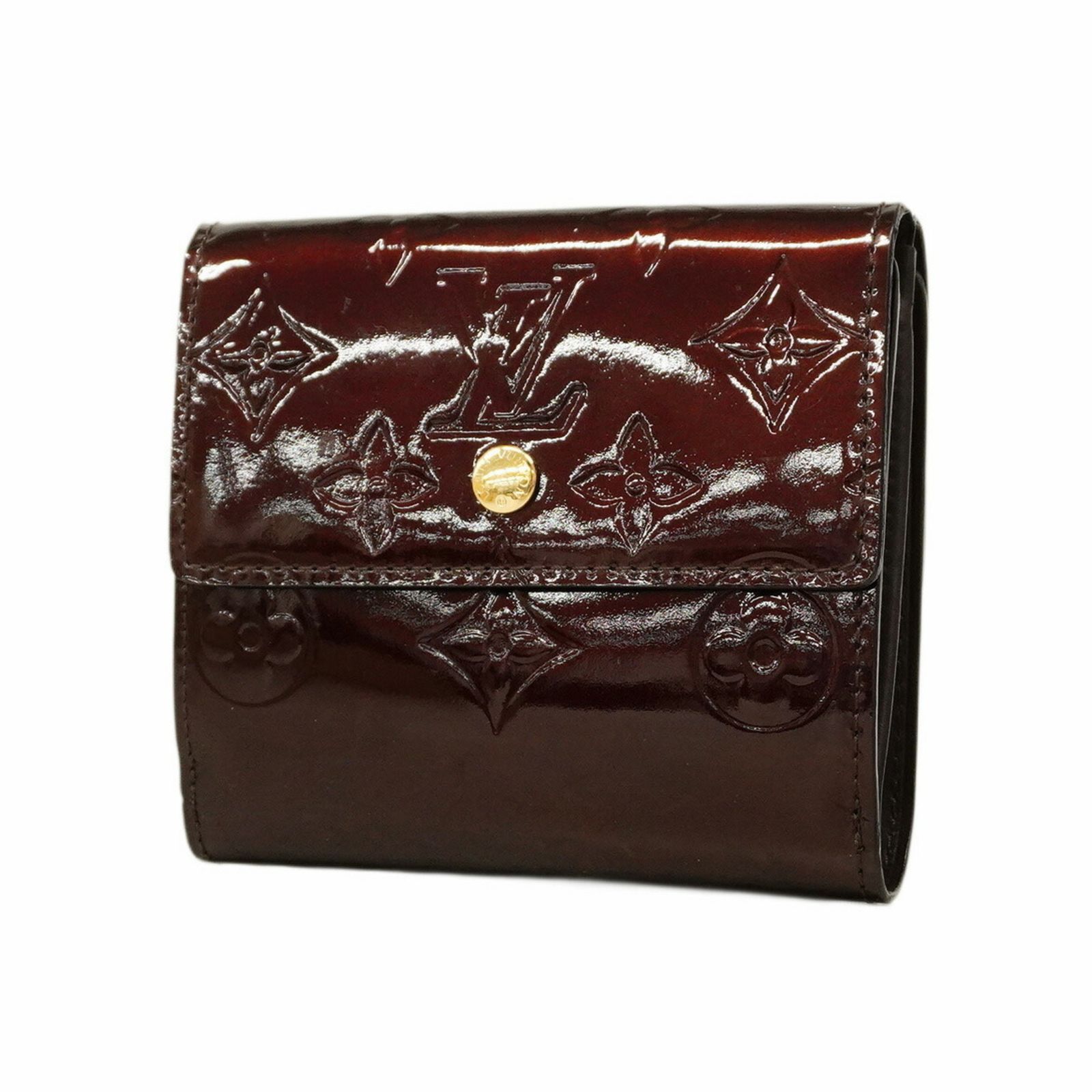 ルイ ヴィトン Louis Vuitton ルイ ヴィトン 三つ折り財布 ヴェルニ ポルトフォイユエリーズ M93523 アマラントレディース P1490156