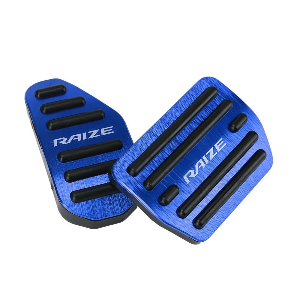 【次回入荷予定無し】アルミ ペダル アクセル A210系(2019年11月～) ブレーキ カバー A200系 工具不要 RAIZE 滑り止め付 被せる ライズ ゴム カスタムドレスアップ LEXLEYS「最新型」トヨタ パーツ（