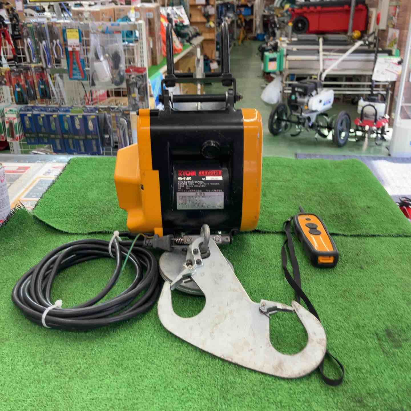 品|状態良好 RYOBI リョービ ワイヤレスリモコン付ウインチ リモコンウィンチ WI-61RC 桶川店