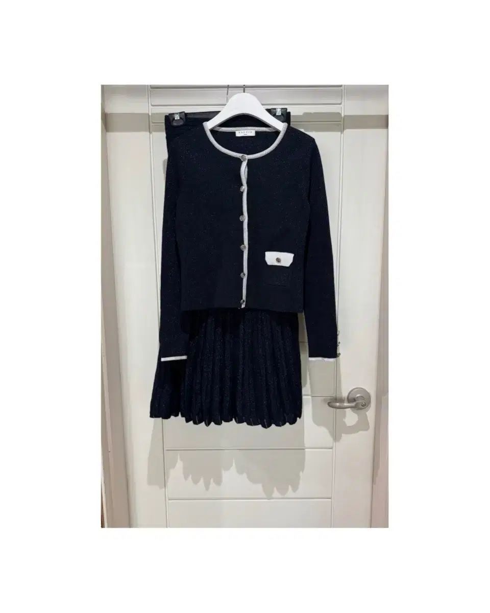 SANDRO サンドロ グリッター ニット セットアップ ネイビー 80 サイズ