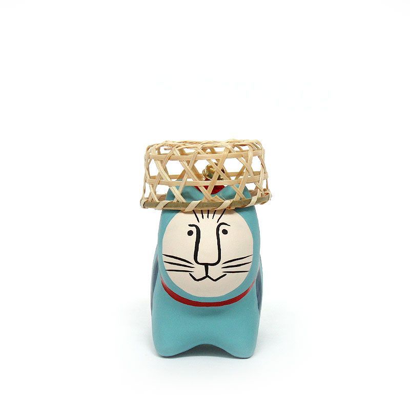 【新品】猫張り子/ミッセ/ブルー/リサ・ラーソン/Misse/会津張り子/オブジェ/置物/縁起物/ネコ/ねこ/青/あお/アオ/Lisa Larson/可愛い/カワイイ/かわいい