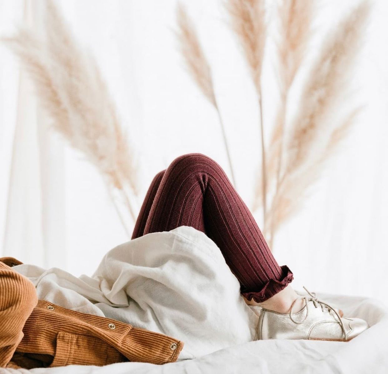| コレジアン - Footless Tights フットレス レギンス タイツ mikasaya リバティ Chocolat Ribbed 公式通販 7-8y Collegien チャコットオンラインショップ
