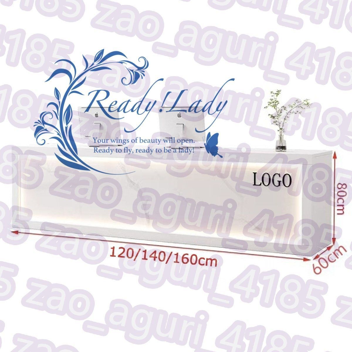 レジカウンター 受付カウンター カウンターテーブル レジ 受付台 受け付けカウンター バーカウンター- 120cmx60cmx80cm C