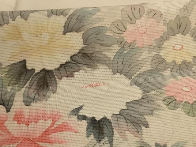 平和屋着物＊夏物 訪問着 絽 草花文 正絹 逸品 AABC3431jd - メルカリ