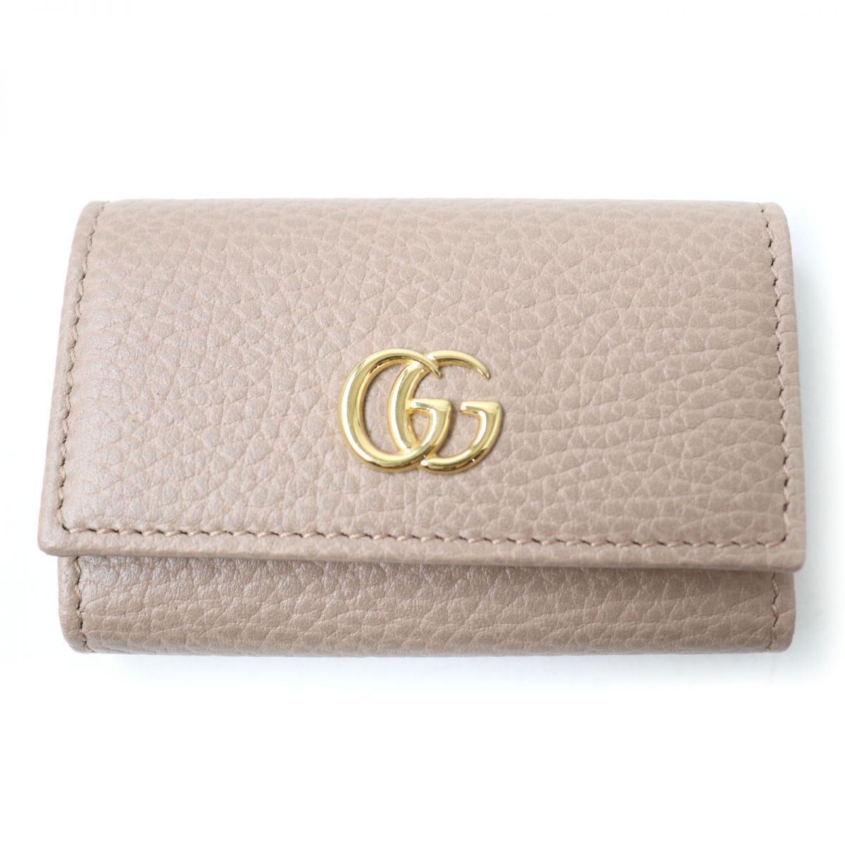 未使用品☆GUCCI グッチ 456118 GGマーモント ロゴ金具付き レザー 6連