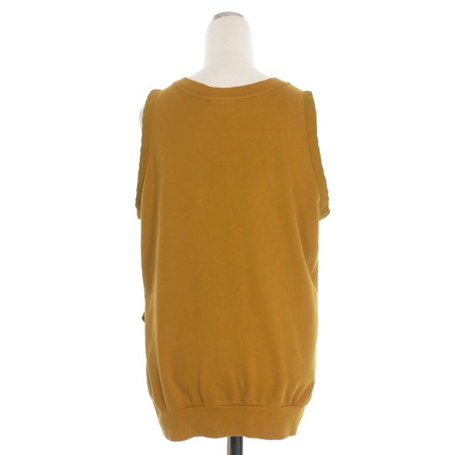 ドリスヴァンノッテン DRIES VAN NOTEN 裏毛 ジップアップベスト ジレ M マスタード