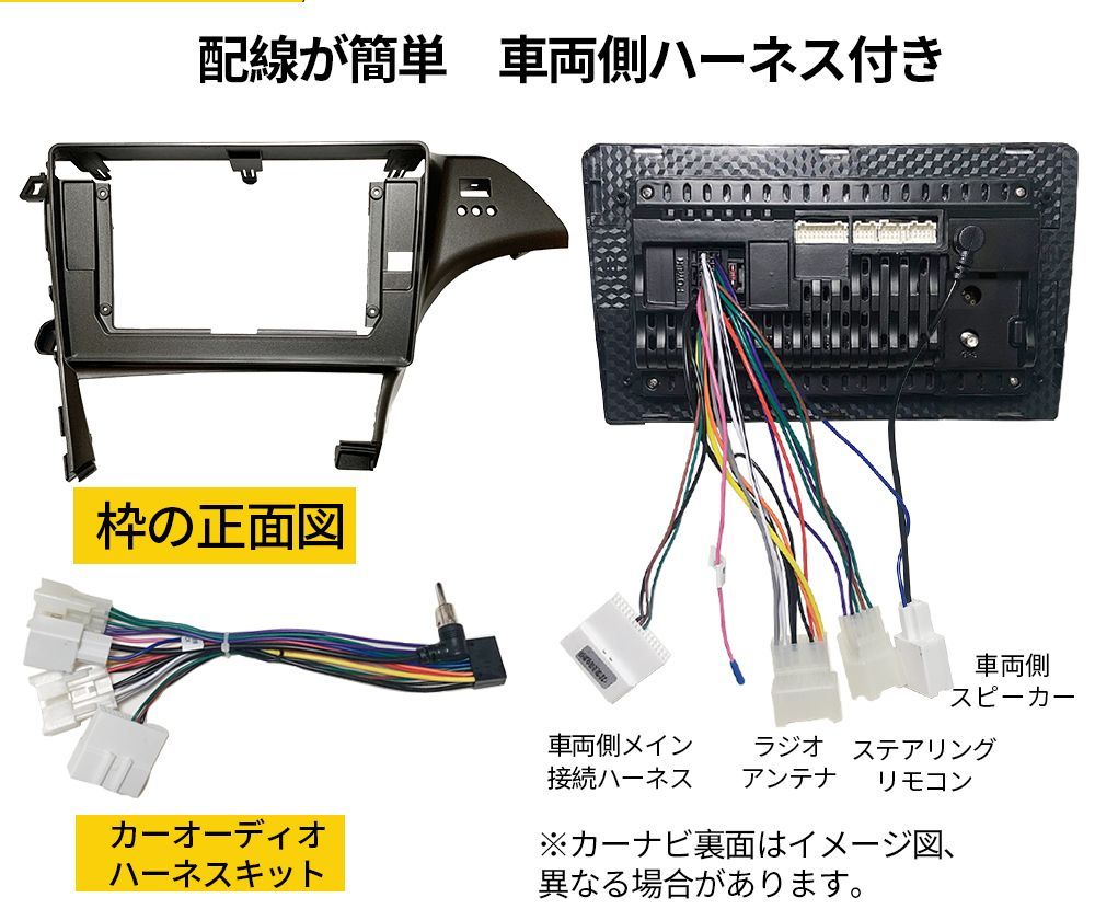 AT154 30プリウス アンドロイドナビ ディスプレイオーディオ10インチ2+32GパネルHUD穴なしカーナビ取り付けセット - メルカリ