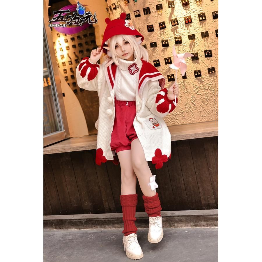 ♥ 三分妄想 原神 コスプレ クレー 冬至 衣装 ウィッグ 追加可 CS0917BJ 文化祭