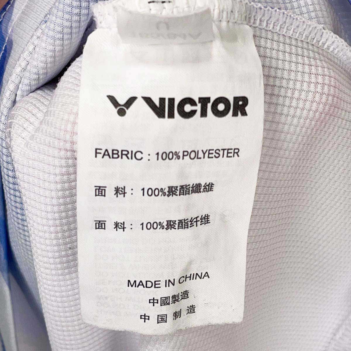 VictorバドミントンシャツXLサイズ VICTOR バドミントンゲームシャツXL背面福岡 - メルカリ