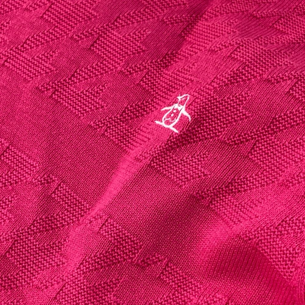 スニーカー サイズ M MUNSING WEAR マンシングウェア 裏地付 ニットセーター ウール混 千鳥柄 ピンク系 240101396182 ゴルフウェア レディース ストスト 翌日配送。