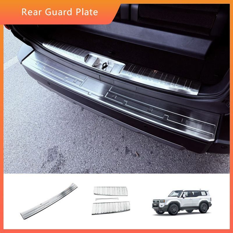 送料無用 24系 トヨタ プラド 内後部ガード リアトランクスカッフプレート 装飾モール