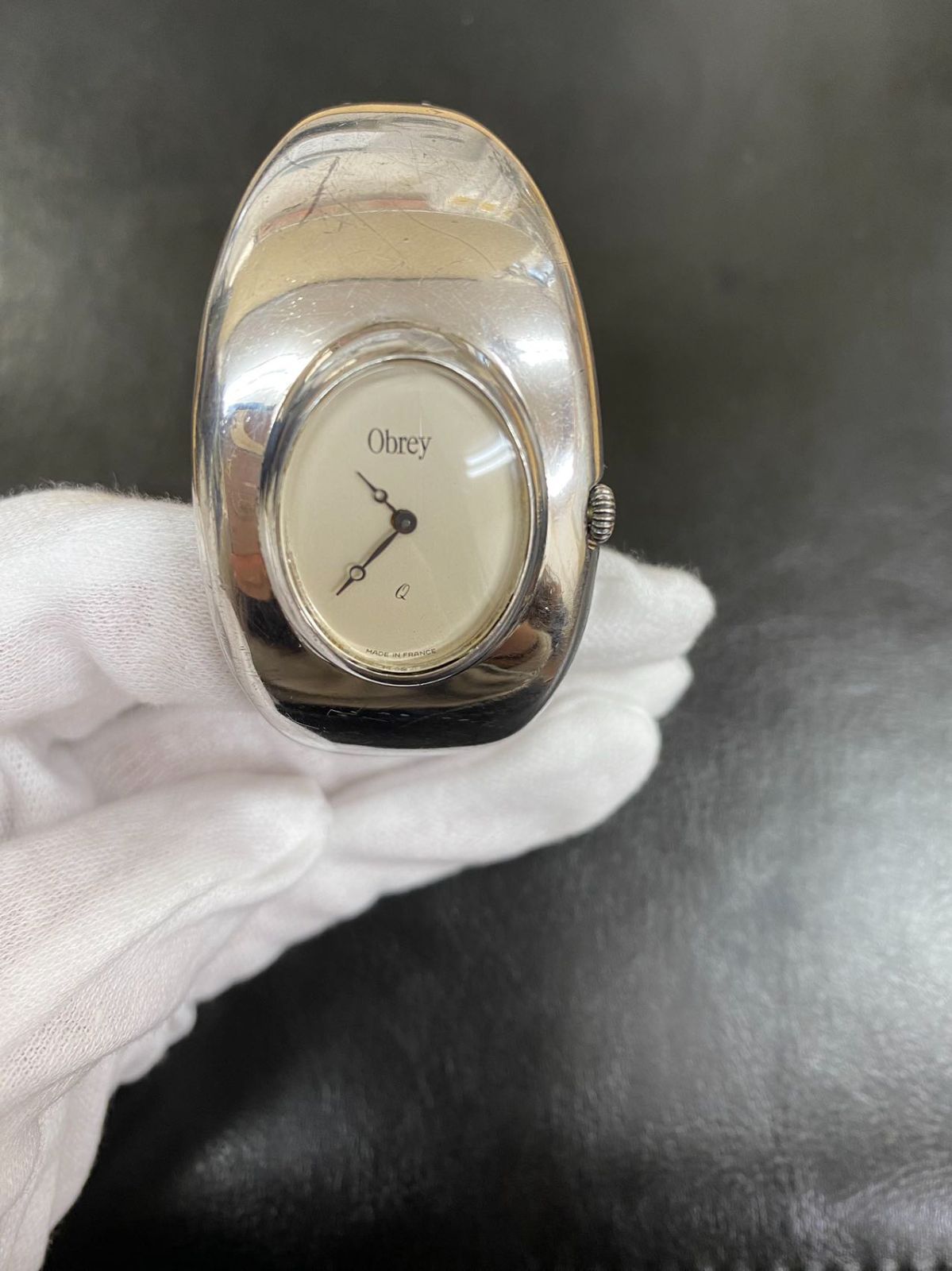 オブレイ/Obrey ◆銀無垢フランス製　ブレスレット型 　腕時計