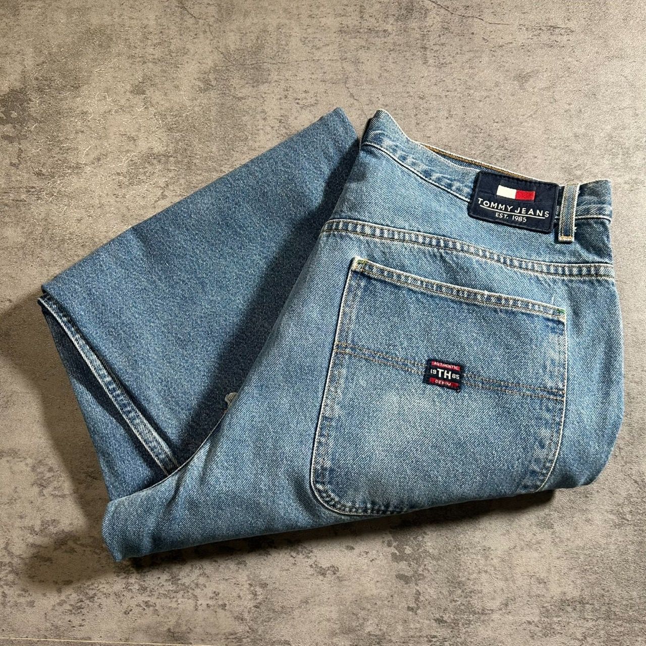 90s TOMMY JEANS トミージーンズ ペインターパンツ バギーデニム