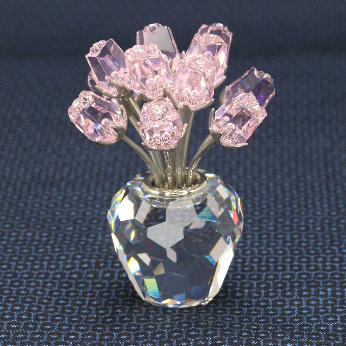 SWAROVSKI スワロフスキー ショップ 置物 ピンクローズ 12本のバラ