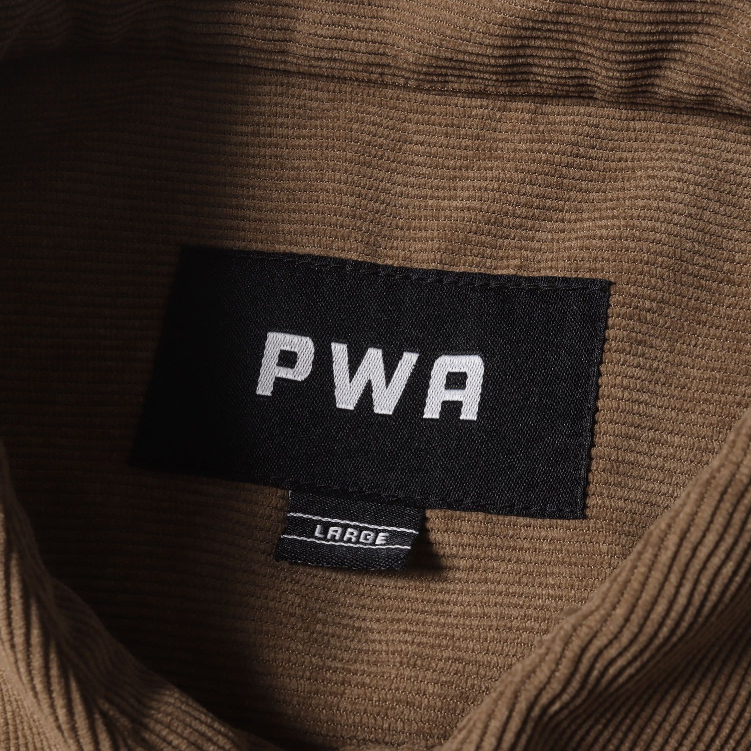 新品 PWA プア シャツ サイズ:L オーバーサイズ ハーフジップ プル 