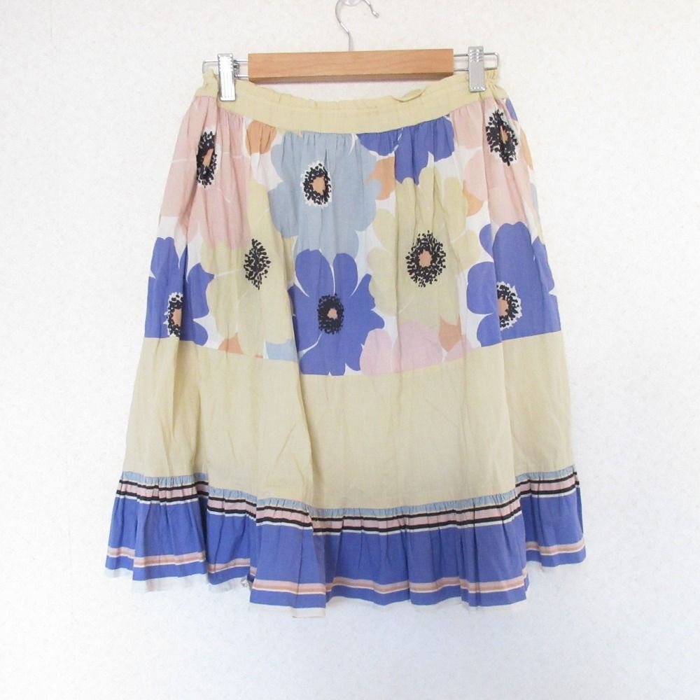 良品 MARNI マルニ フラワープリント フレアスカート サイズ38