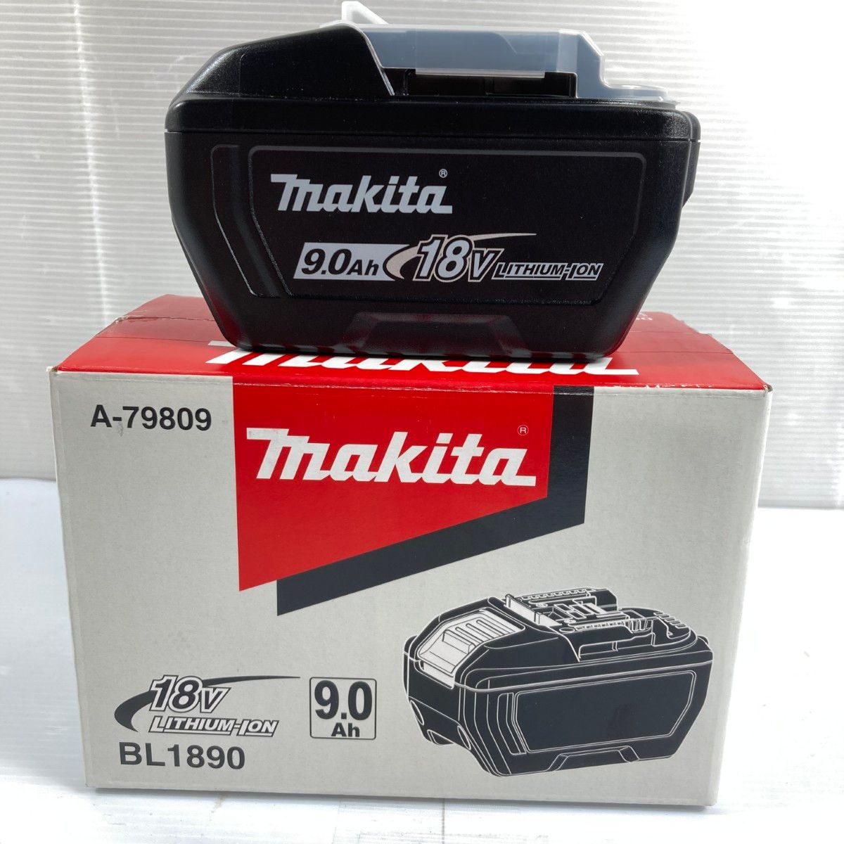 ＊＊MAKITA マキタ 18V|9.0Ah リチウムイオンバッテリ PSEマークあり 1 BL1890 ブラック