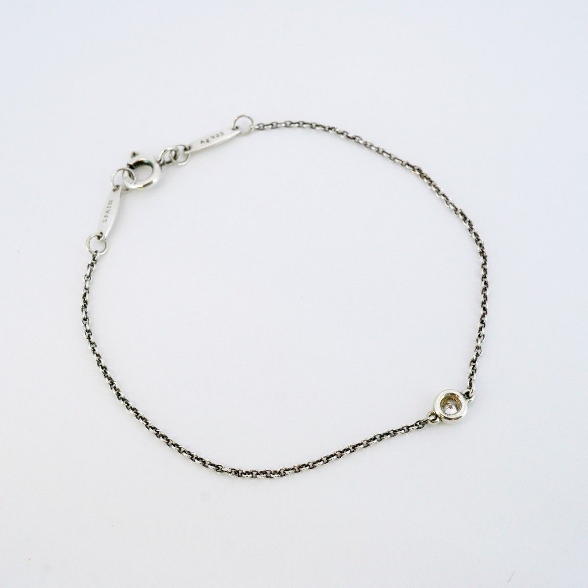 5jib0267 ティファニー ブレスレット バイザヤード 1PD シルバー925 ダイヤモンド レディース