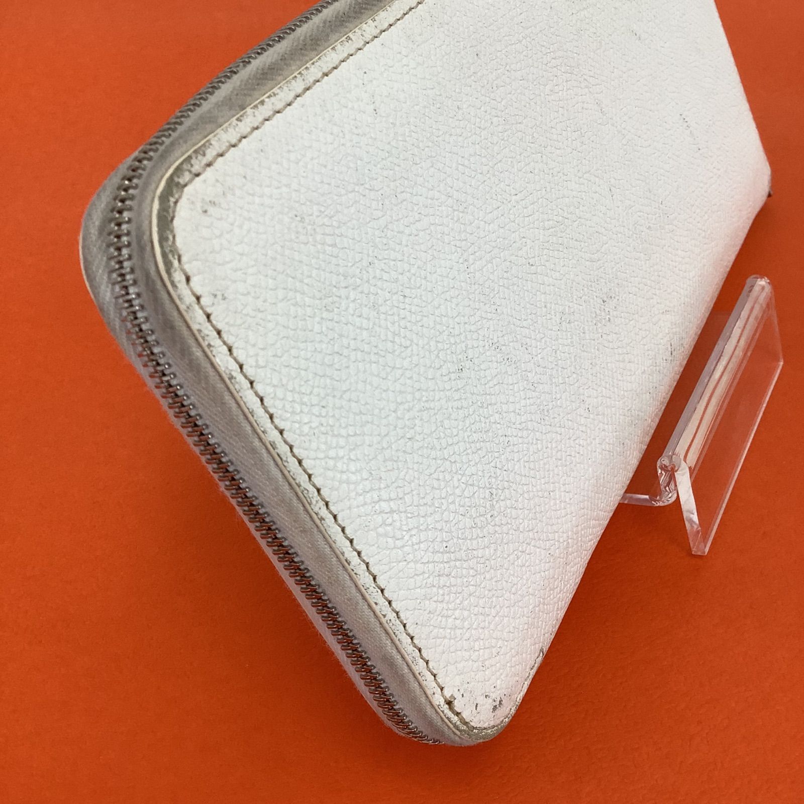 HERMES エルメス アザップ ロング シルクイン 長財布 アイボリー 