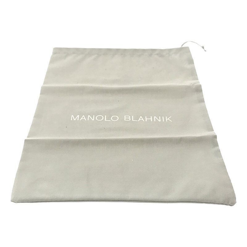 マノロブラニク MANOLO BLAHNIK リストニー スエード 36 グレー