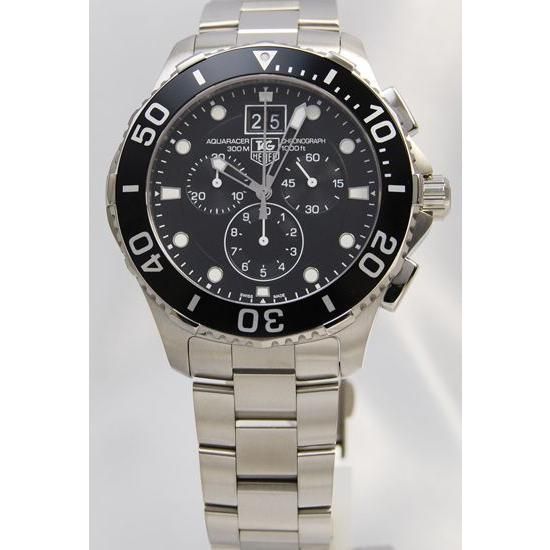 TAG HEUER　タグ ホイヤー　アクアレーサー　QZ　クロノグラフ　グランドデイト　CAN1010.BA0821