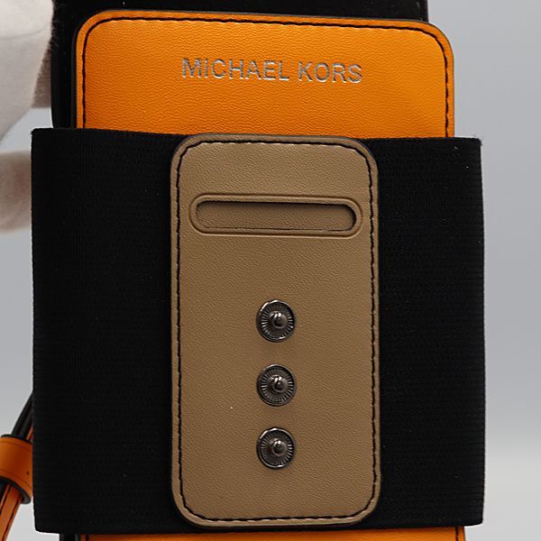 美品 マイケルコース スマホショルダーバック/ウエストポーチ ブラウン 