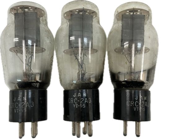 RCA CRC-2A3 VT-95 真空管 3本セット オーディオ 音響 ジャンク