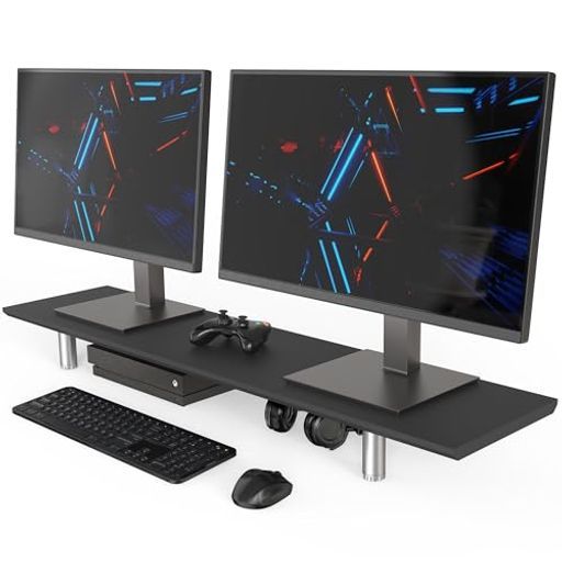 Fengeモニター台108cm ブラック S115744008 - パソコンデスクなでしこ