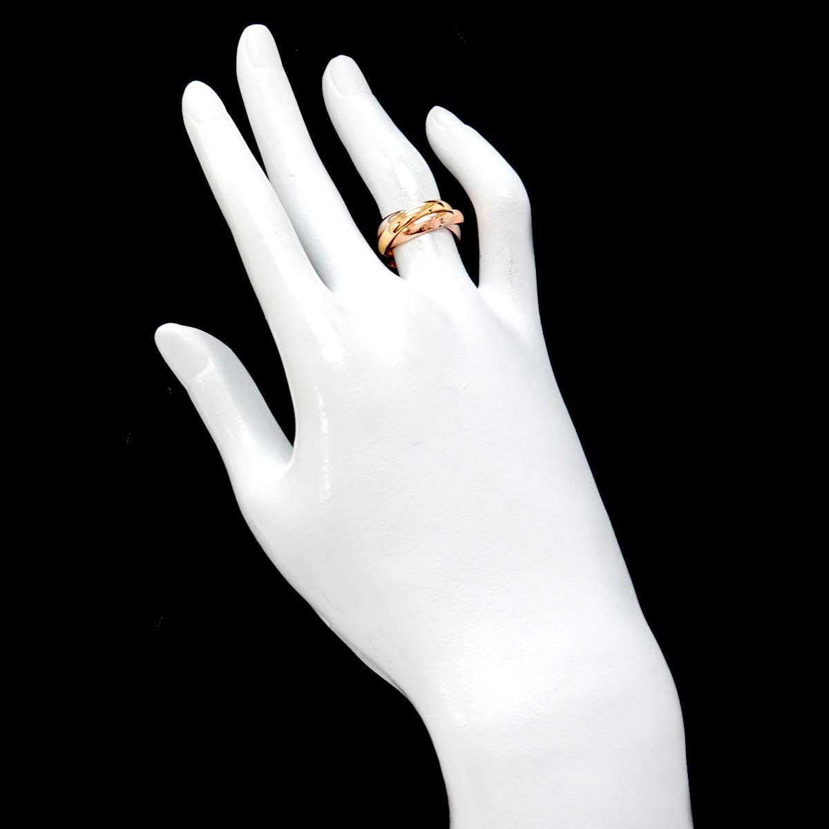 カルティエ Cartier トリニティ MM #50 リング K18 YG WG PG 3連 スリーゴールド 3カラー 750 指輪 Trinity  Ring 90250656 - メルカリ