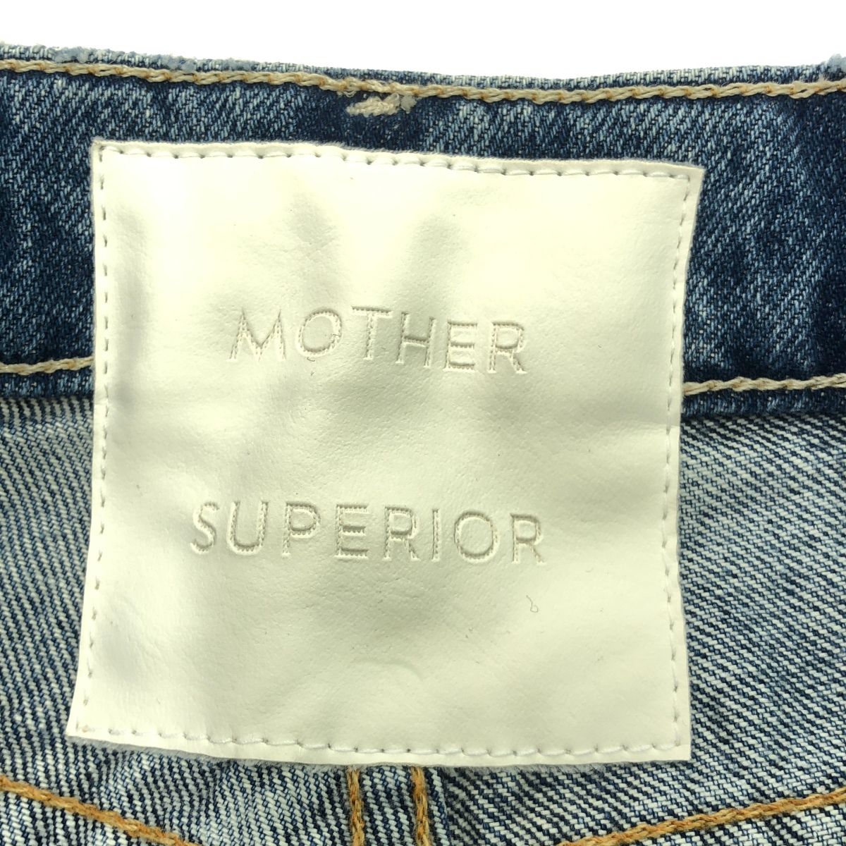 MOTHER マザー SUPERIOR ヴィンテージ加工クロップドワイドデニム  
