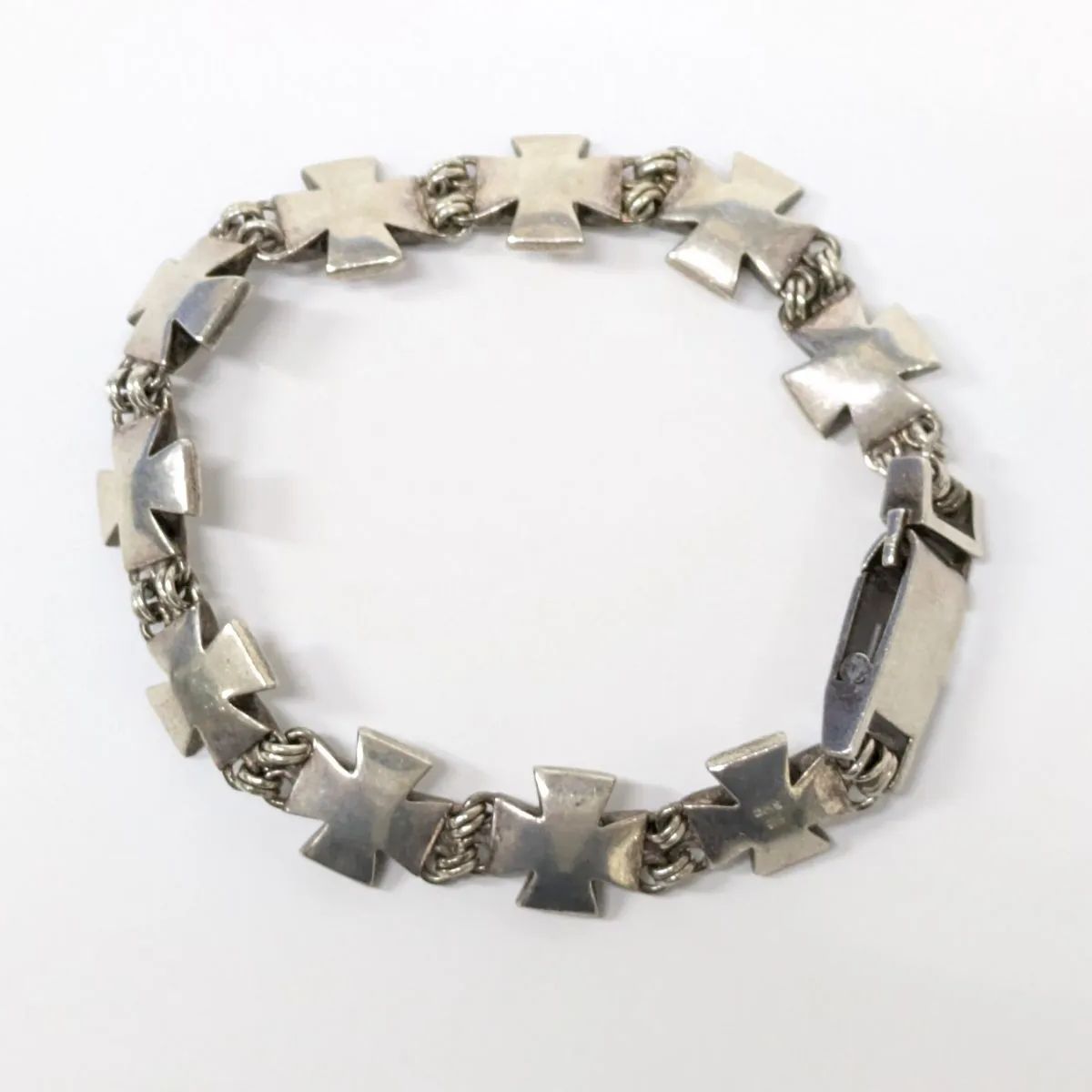 SWC ブレスレット SV925 約40g 約20cm シルバー SILVER クロス 