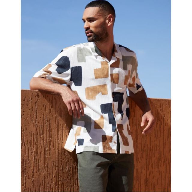 【送料無料】 スリードベア メンズ シャツ トップス TB Ss Pav Shirt Sn99 White