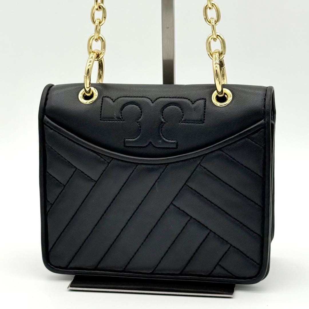 【美品】Tory Burch Alexa ショルダーバッグ ミニバッグ 黒色 美品】Tory Burch Alexa ショルダーバッグ ミニバッグ 黒色