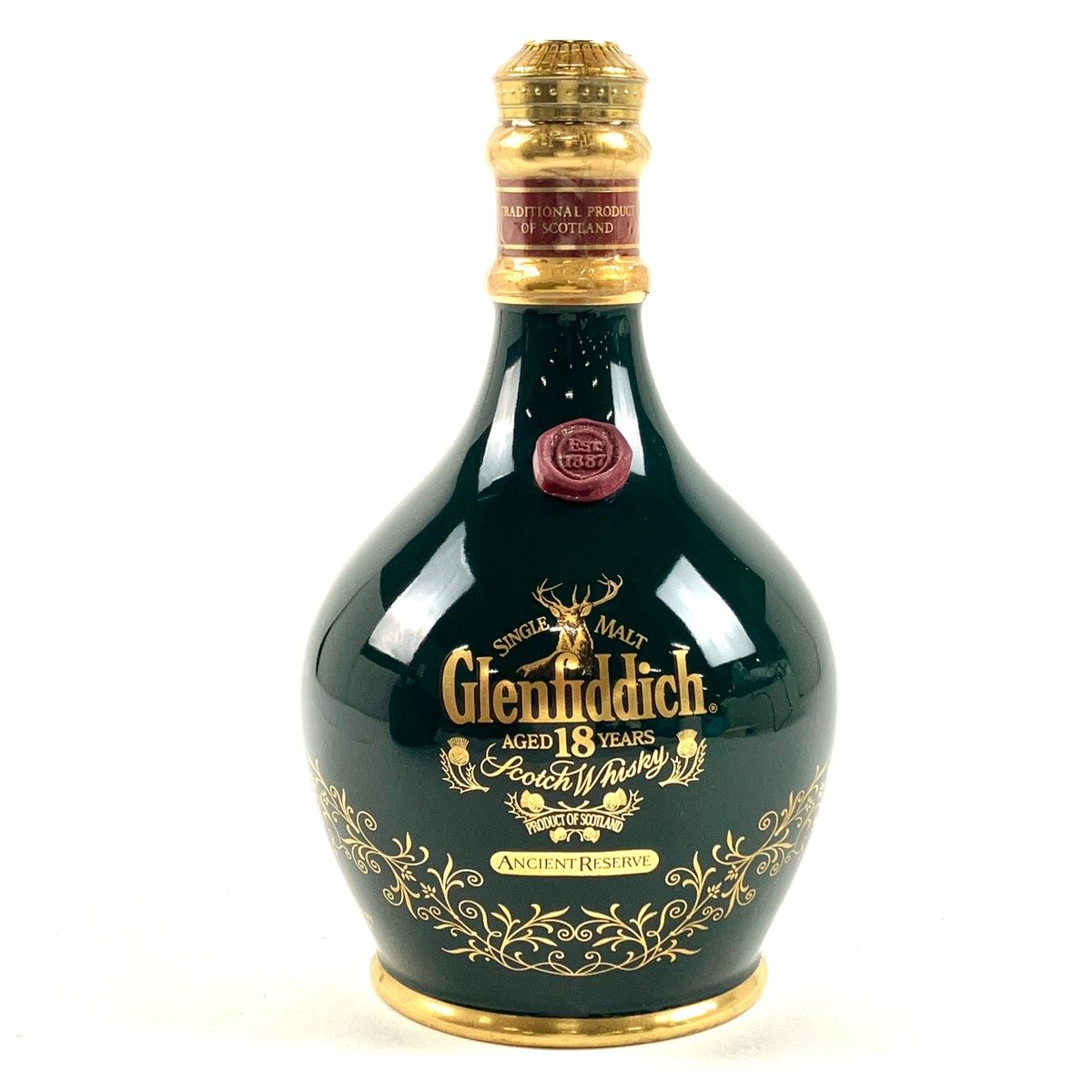 グレンフィディック Glenfiddich 18年 陶器 緑 700ml スコッチ