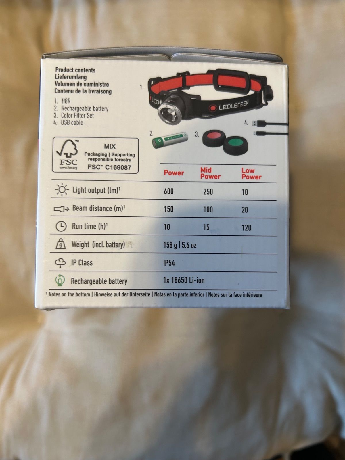 Ledlenser レッドレンザー H8R LEDヘッドライト USB充電式 2点セット OLIVEOS_COM_TR