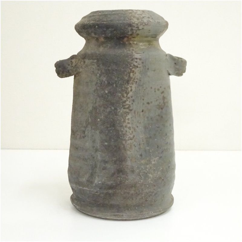 備前焼　るい座花入　茶道具　花壺 備前焼 豊福寛造 花入（共箱） 花入れ 茶道 茶道具 花瓶 花器