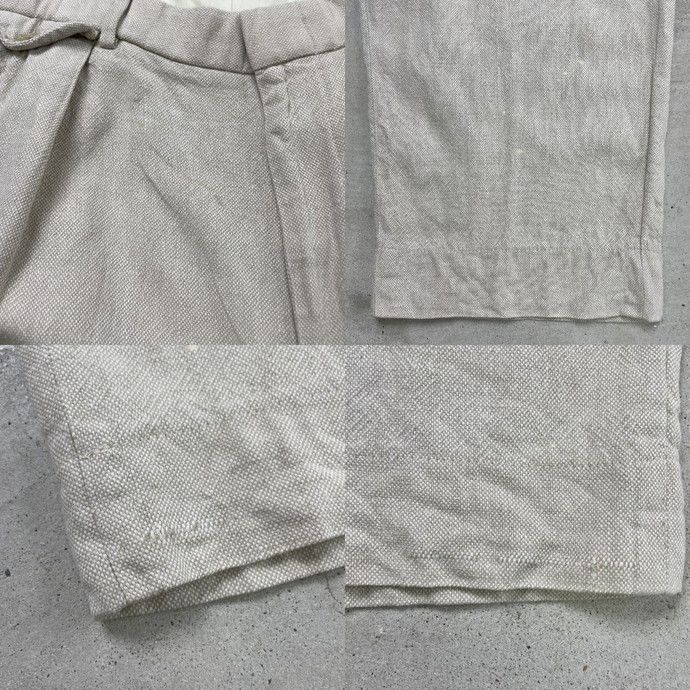 90年代 Polo by Ralph Lauren ポロバイラルフローレン リネン 2タック