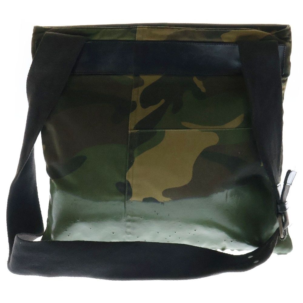 D&G ショルダーバッグ カーキ/ブラウン DOLCE & GABBANA (ドルチェアンドガッバーナ) CAMO-PATTERN DRIPPED