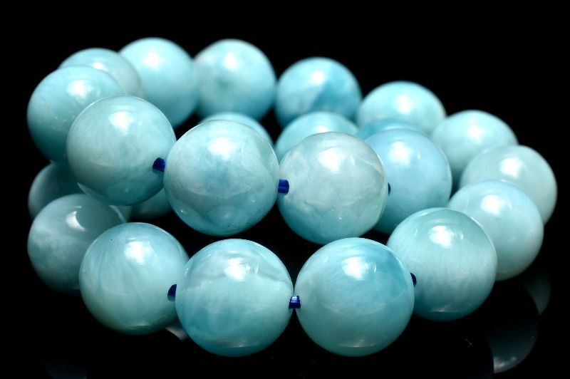 １点物 AA カリブ海の宝石 ラリマー 8mm ブレスレット パワーストーン 天然石 _MA9527 NEXPOTALLINN_EU