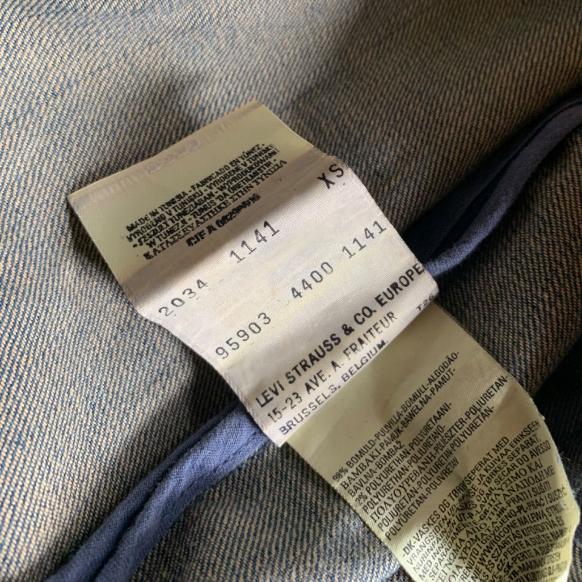 廃盤 Levi's RED リーバイス レッド EURO デニムジャケット XS