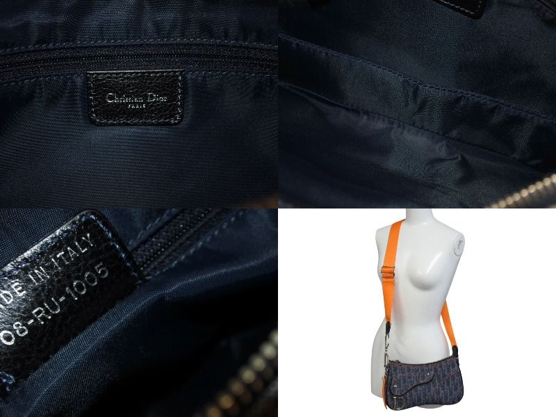 ✨Dior✨ディオール✨フライトライン✨デニム✨ネイビー✨ショルダーバッグ✨ 極美品 Christian Dior クリスチャンディオール フライトライン