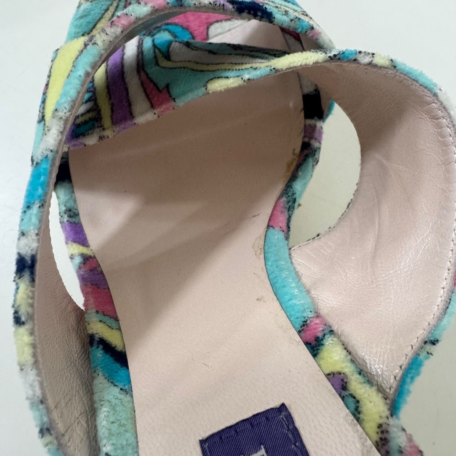 EMILIO PUCCI エミリオプッチ パイル タオル地 ウェッジソール