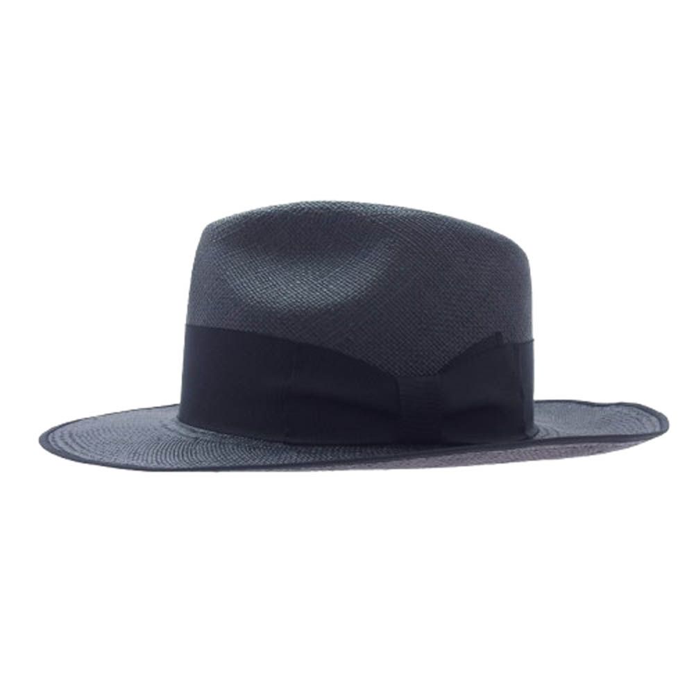 ステットソン Stetson Flat WHIPPET PANAMA 中折れ パナマ ハット 帽子 ブラック系 57cm 上