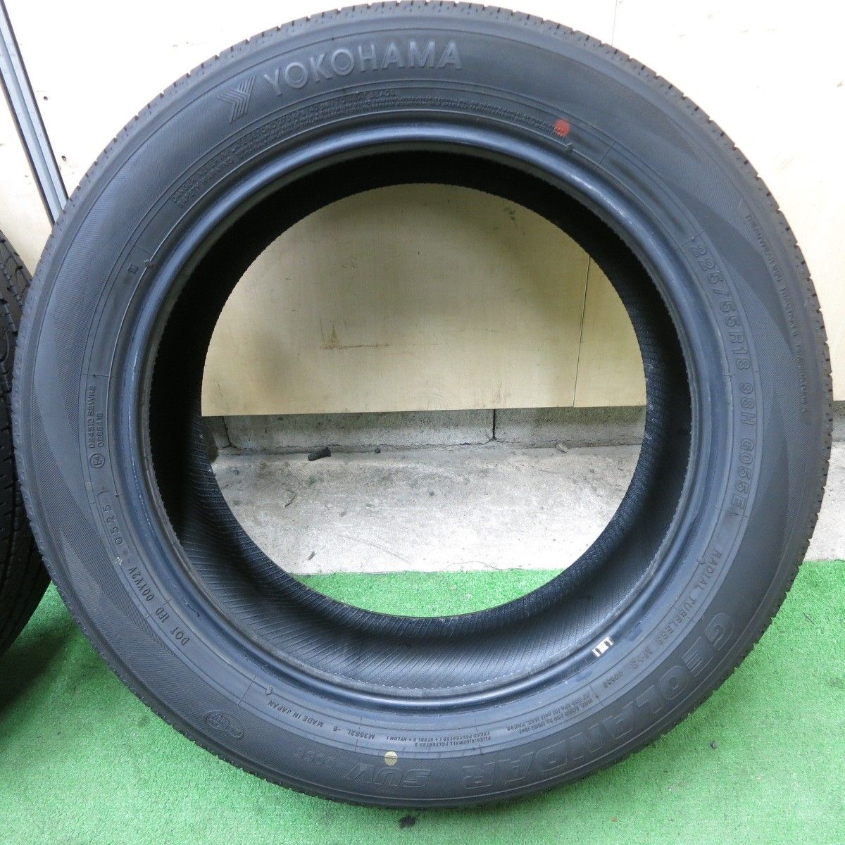 デリカD5新車はずし225/55R18 ヨコハマジオランダー4本 2025年製 225