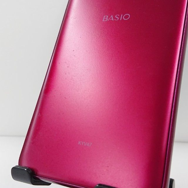 BASIO KYV47 レッド 2台セット かんたんスマホ BASIO4 KYV47