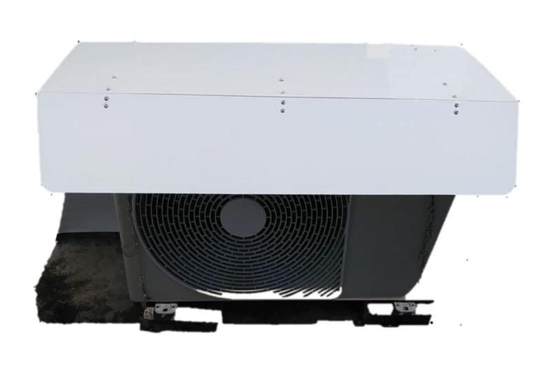 TMOMO エアコン 室外機 日除け カバー アルミ製 ヒサシ有 タイプＡ