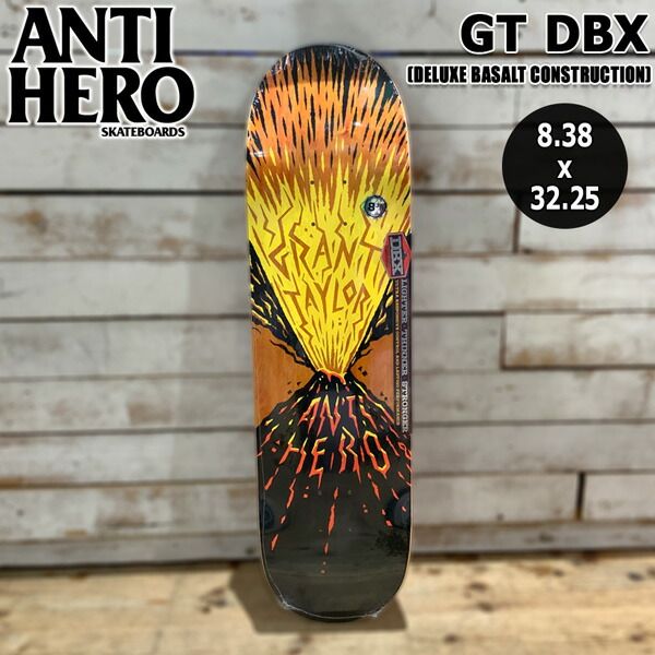 アンタイヒーロー デッキ ANTI HERO DECK GT DBX DELUXE BASALT CONSTRUCTION 8.38 X 32.25 14.5WB 軽く 薄く 強いハイテクデッキ
